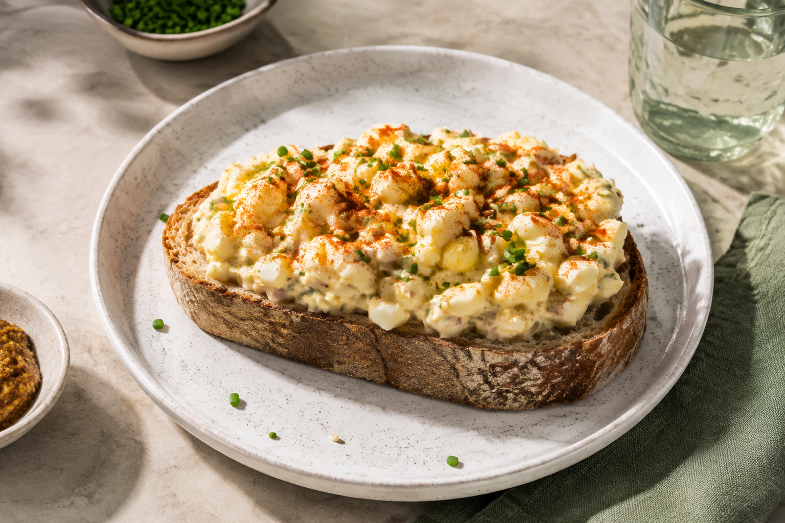 Huisgemaakte Romige Eiersalade met Bieslook als hoofdafbeelding