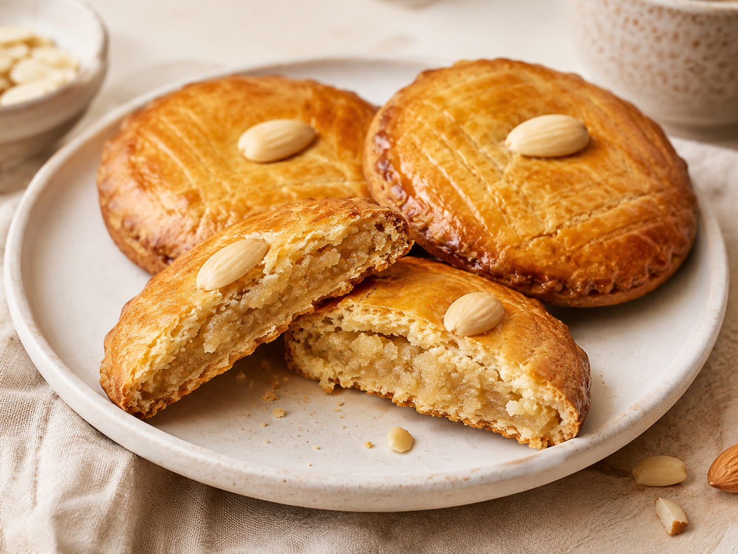 Klassieke Hollandse gevulde koek met amandelspijs