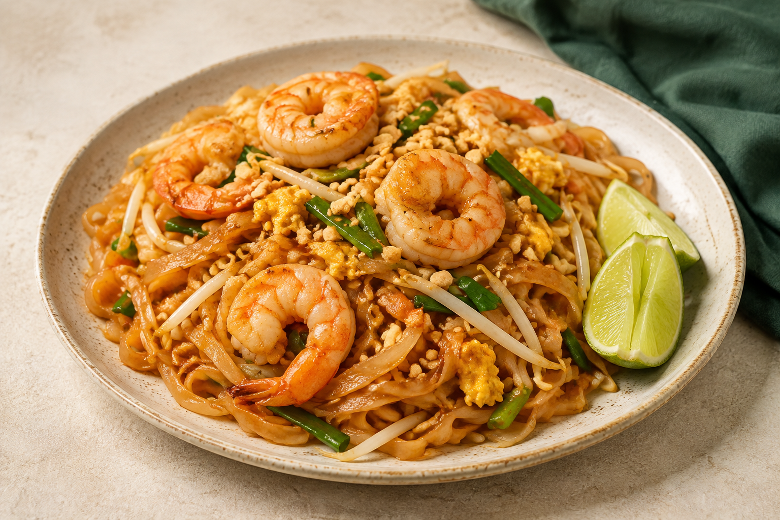 Klassieke Pad Thai met Garnalen en Taugé als hoofdafbeelding
