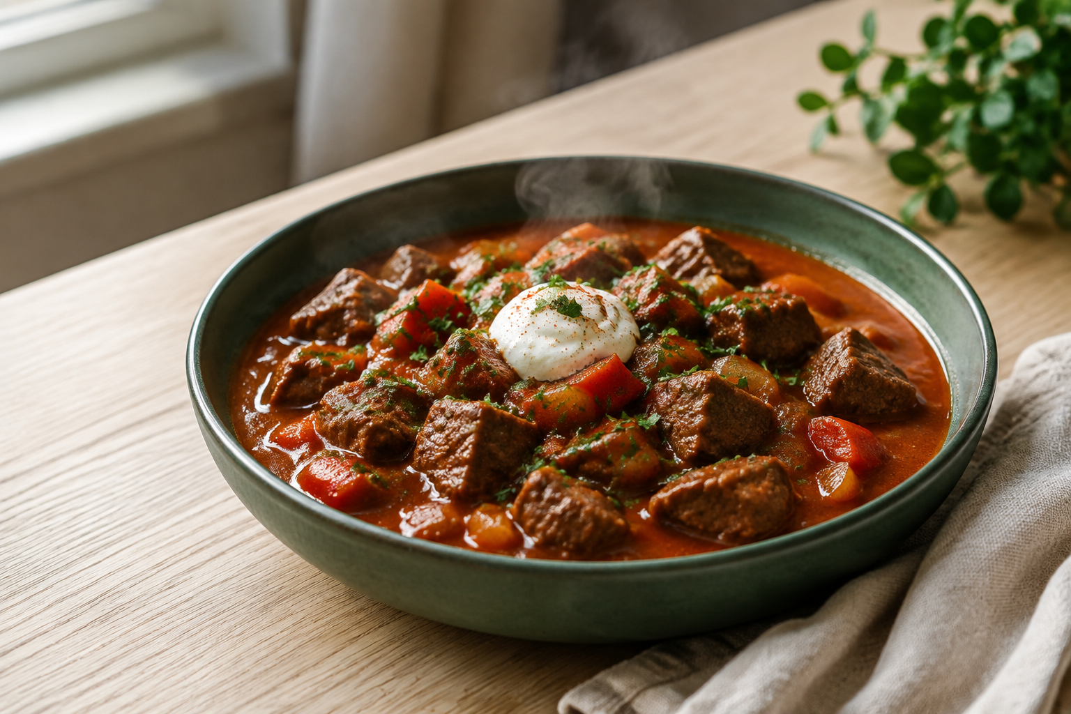 Slowcooker Hongaarse Rundergoulash als hoofdafbeelding